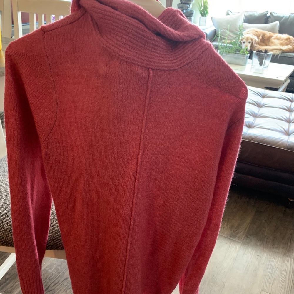 Pink turtle neck sweater